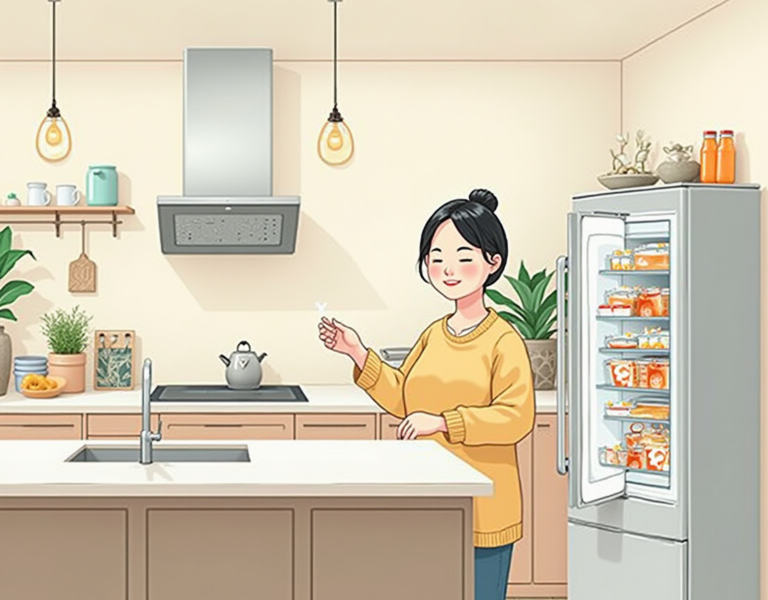 뚜껑형 김치냉장고의 두 가지 매력! 공간과 에너지 효율