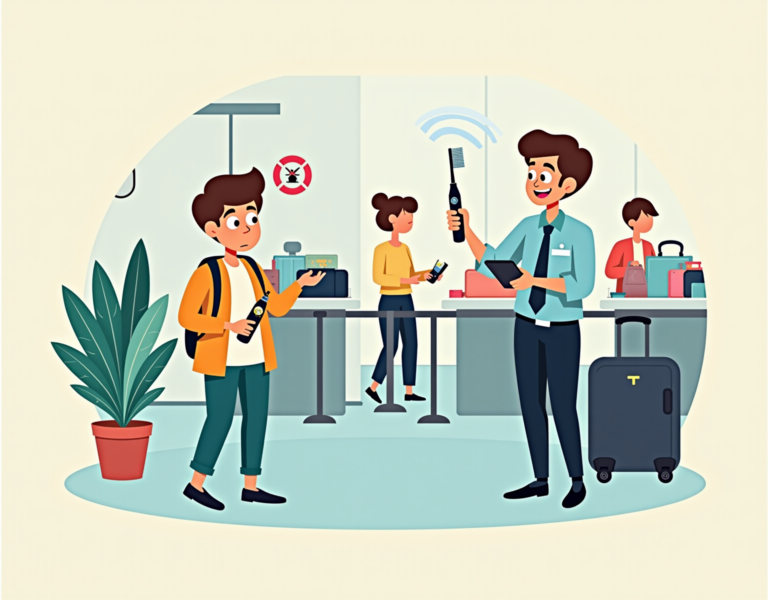 전동칫솔도 비행기에 가져갈 수 있다고요? 확인해보세요!