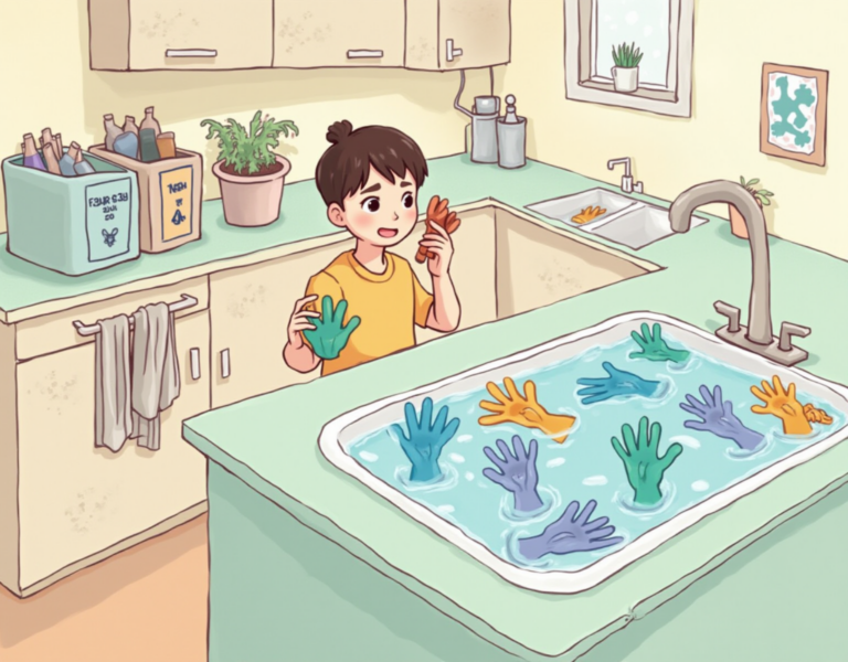 고무장갑, 이렇게 버리면 환경도 지켜요!